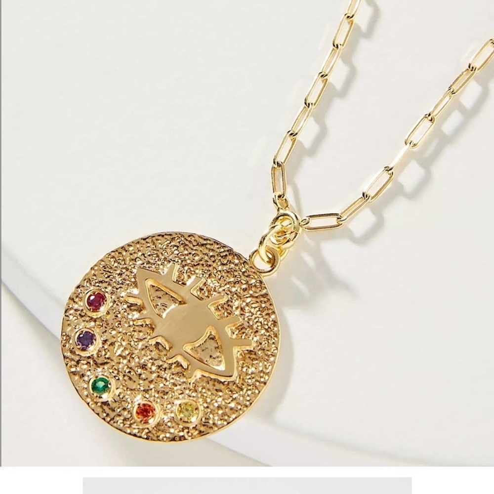 NEW Anthropologie x Hermina Athens Kressida Necklace in Gold